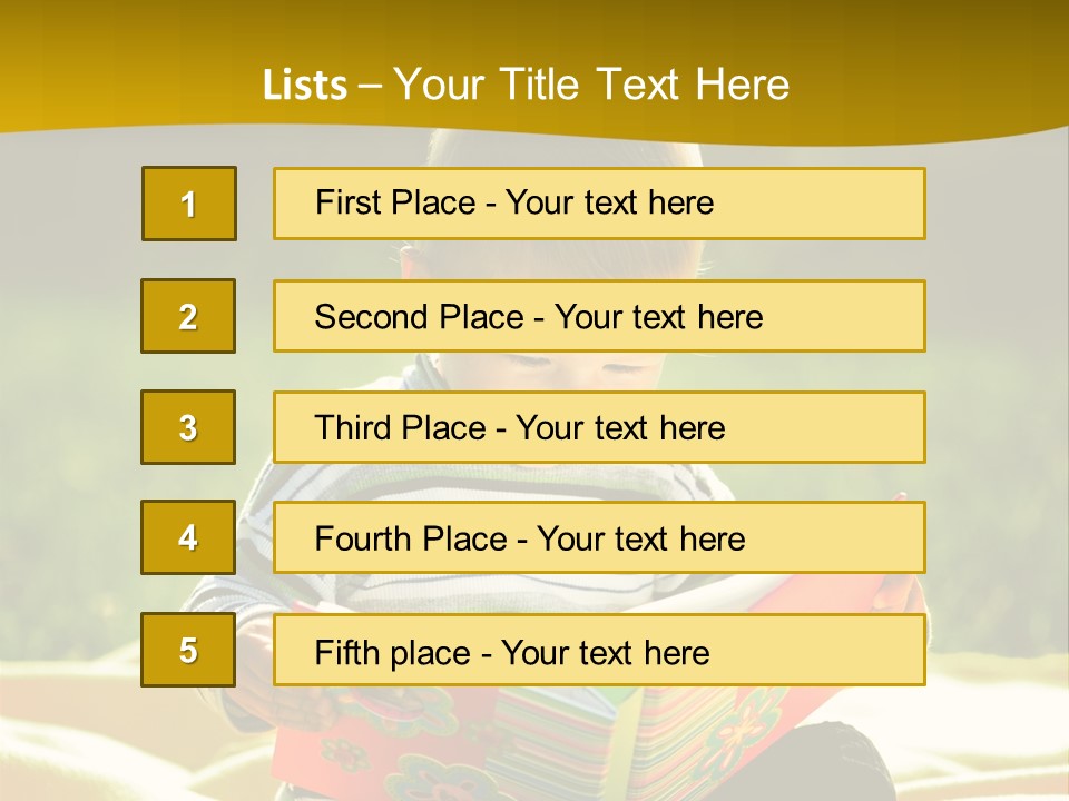 Cute Education Kid PowerPoint Template