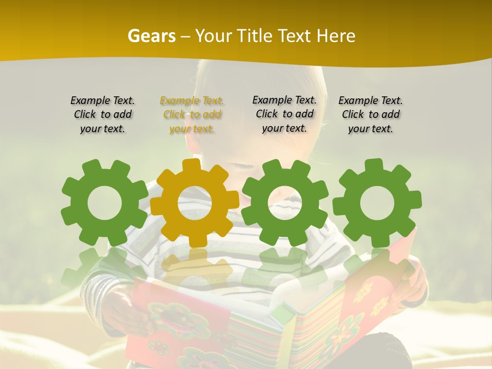 Cute Education Kid PowerPoint Template