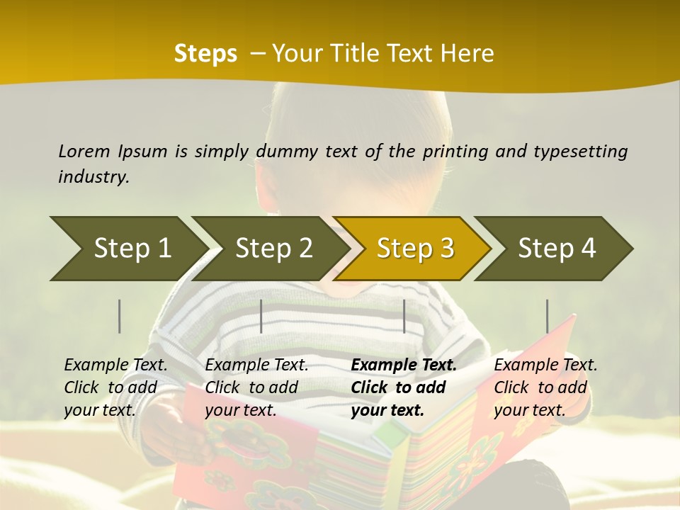 Cute Education Kid PowerPoint Template