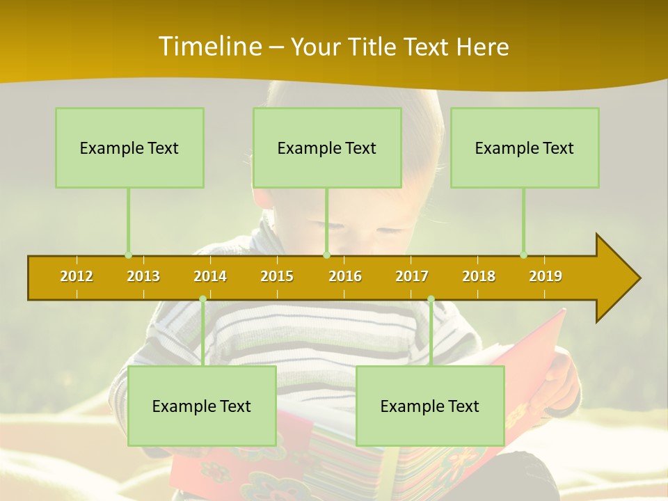 Cute Education Kid PowerPoint Template
