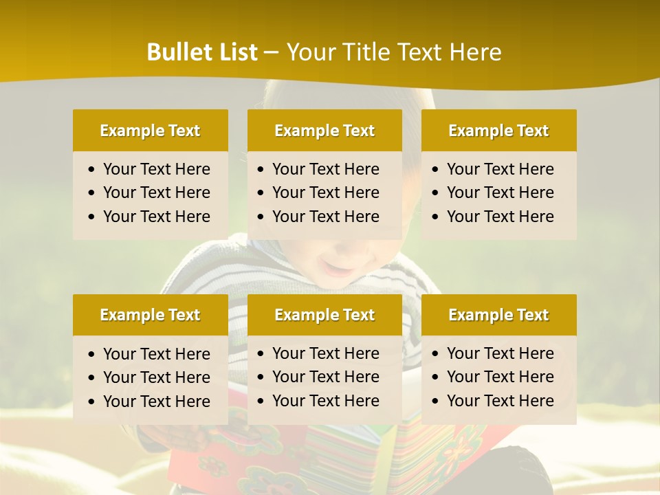 Cute Education Kid PowerPoint Template