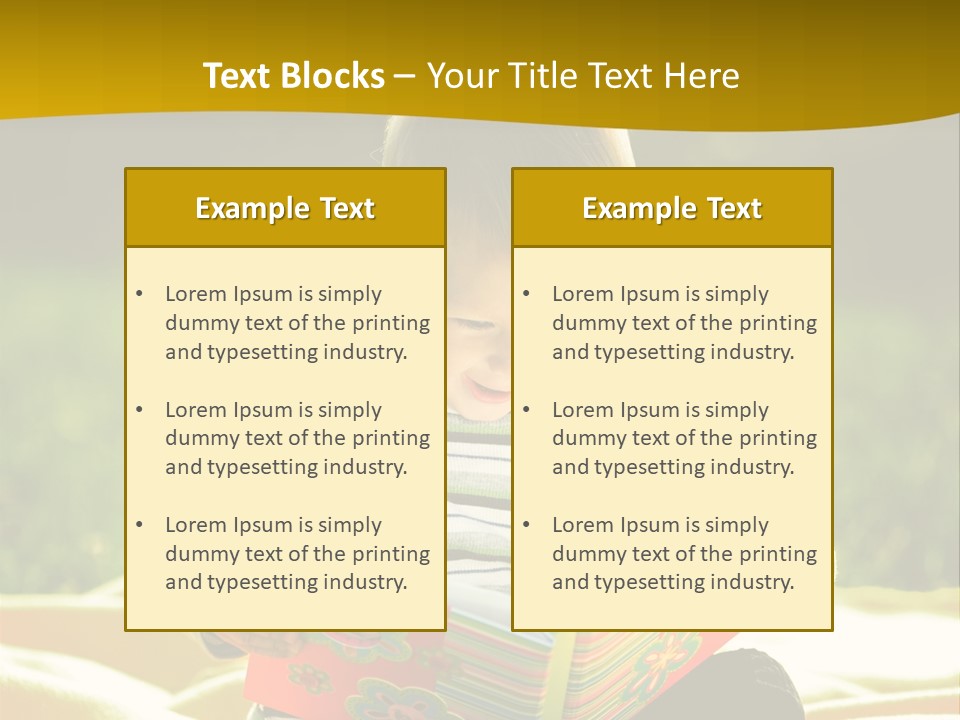 Cute Education Kid PowerPoint Template