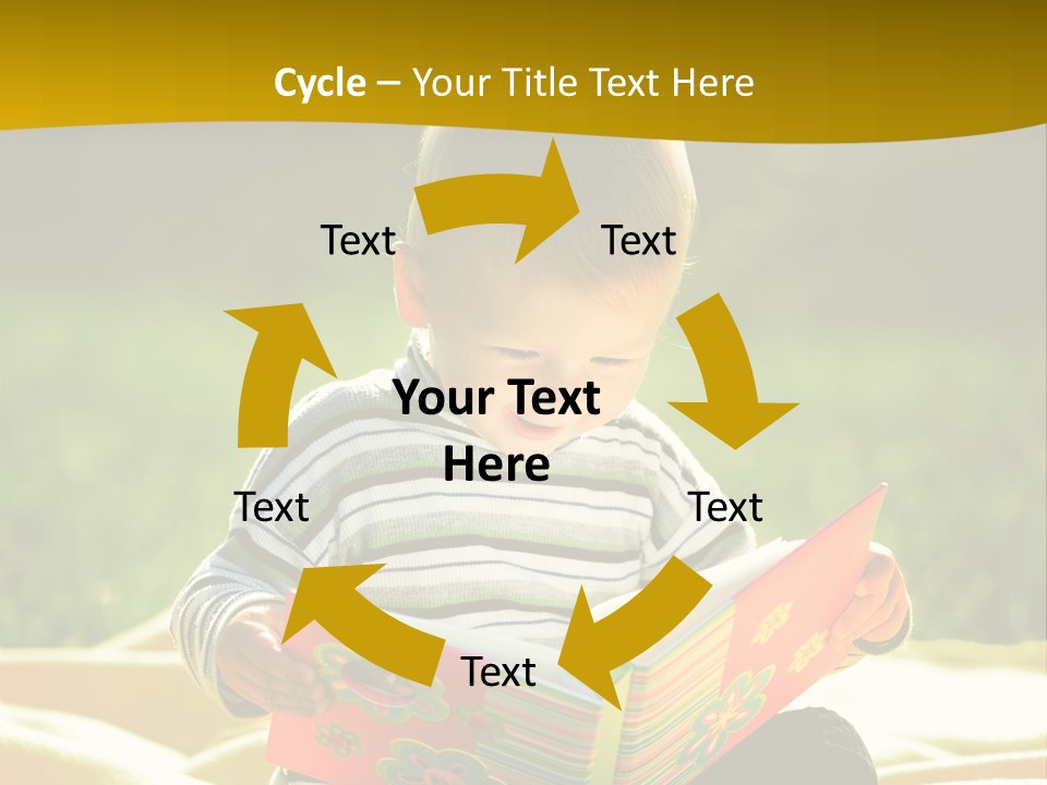 Cute Education Kid PowerPoint Template