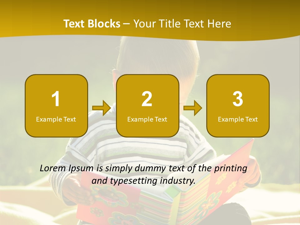 Cute Education Kid PowerPoint Template