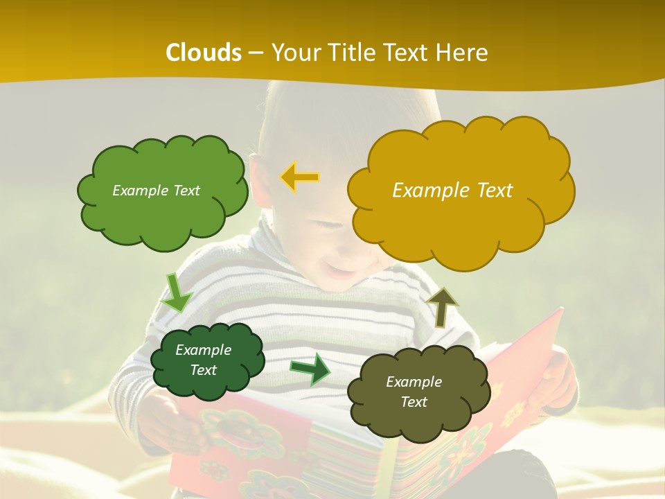 Cute Education Kid PowerPoint Template