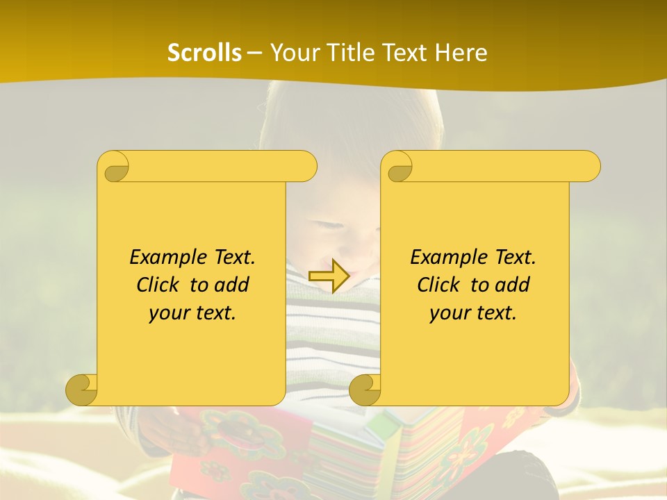 Cute Education Kid PowerPoint Template