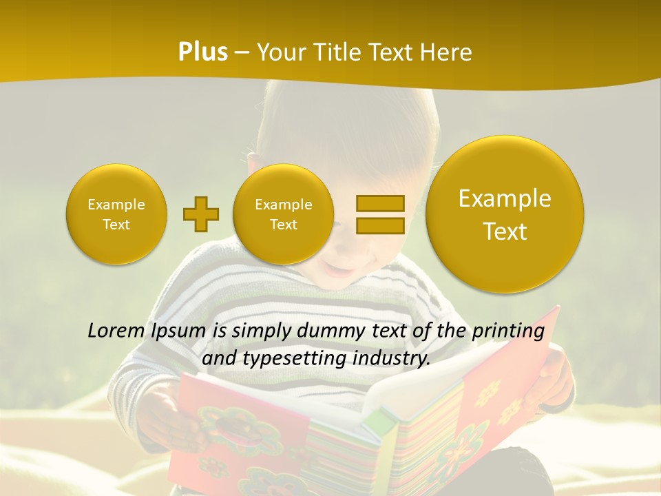 Cute Education Kid PowerPoint Template
