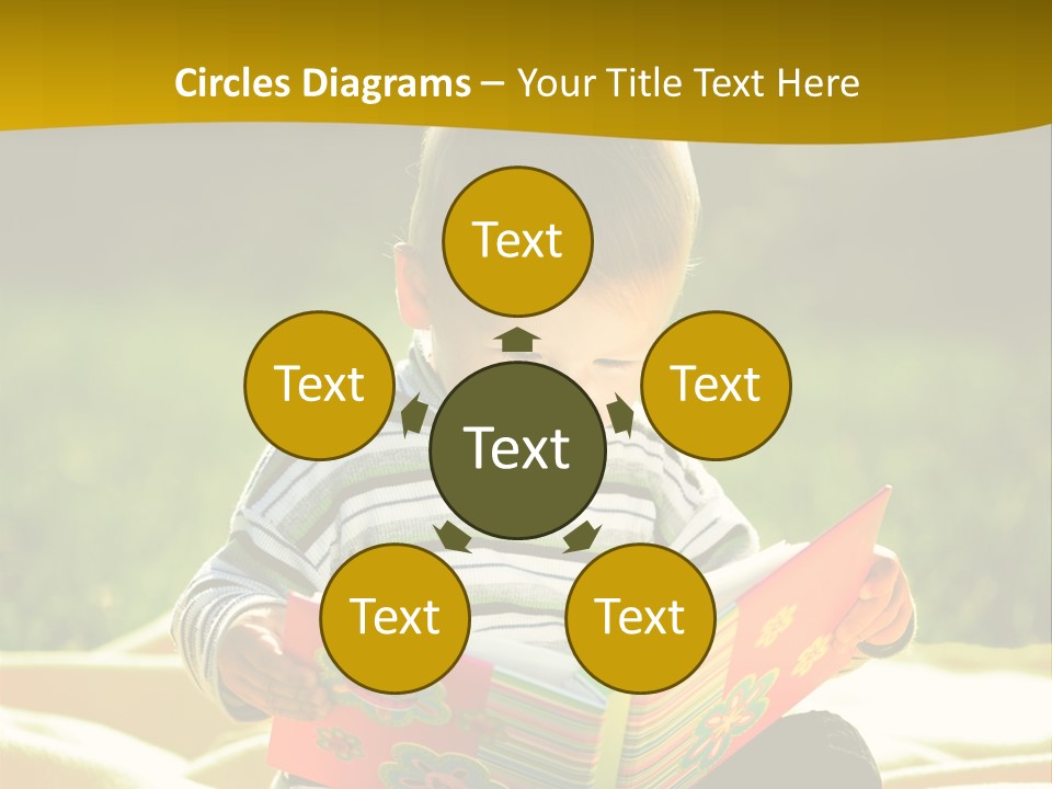 Cute Education Kid PowerPoint Template