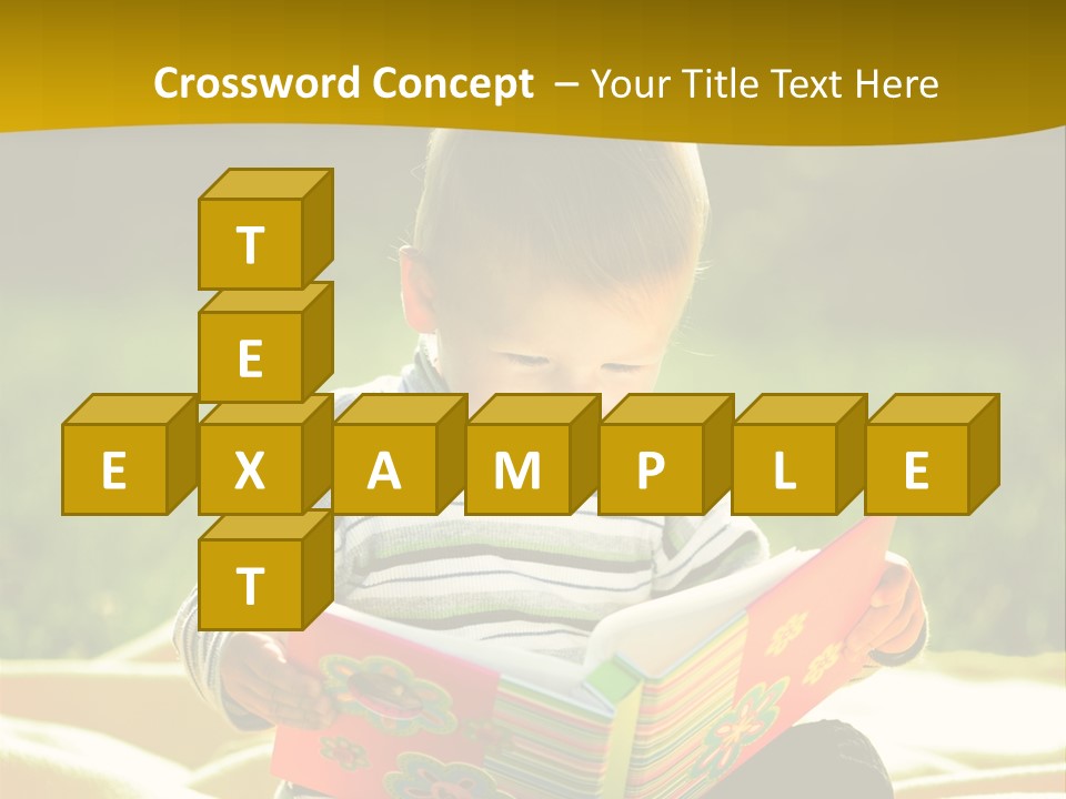 Cute Education Kid PowerPoint Template