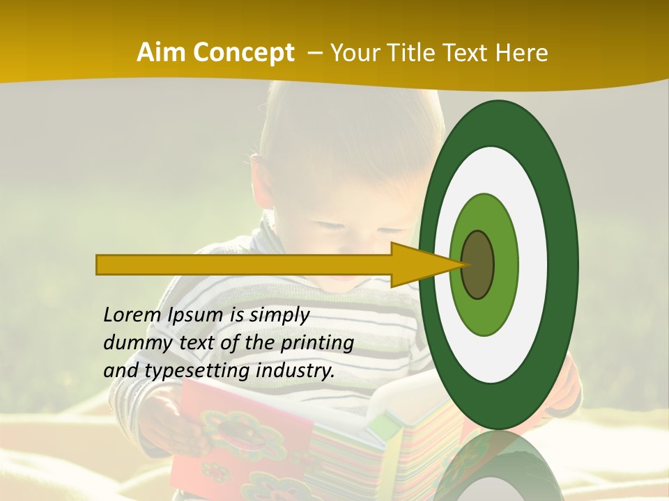 Cute Education Kid PowerPoint Template