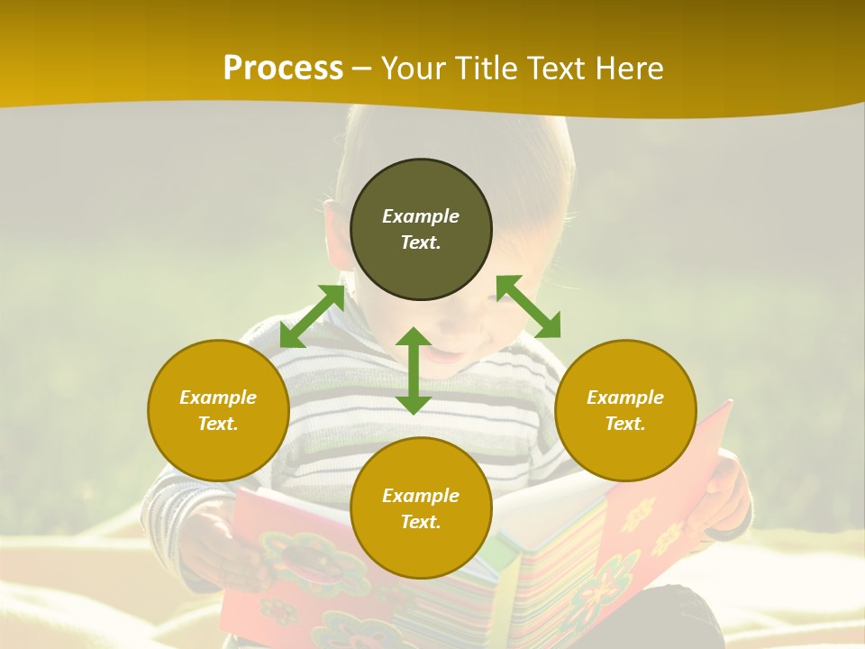 Cute Education Kid PowerPoint Template