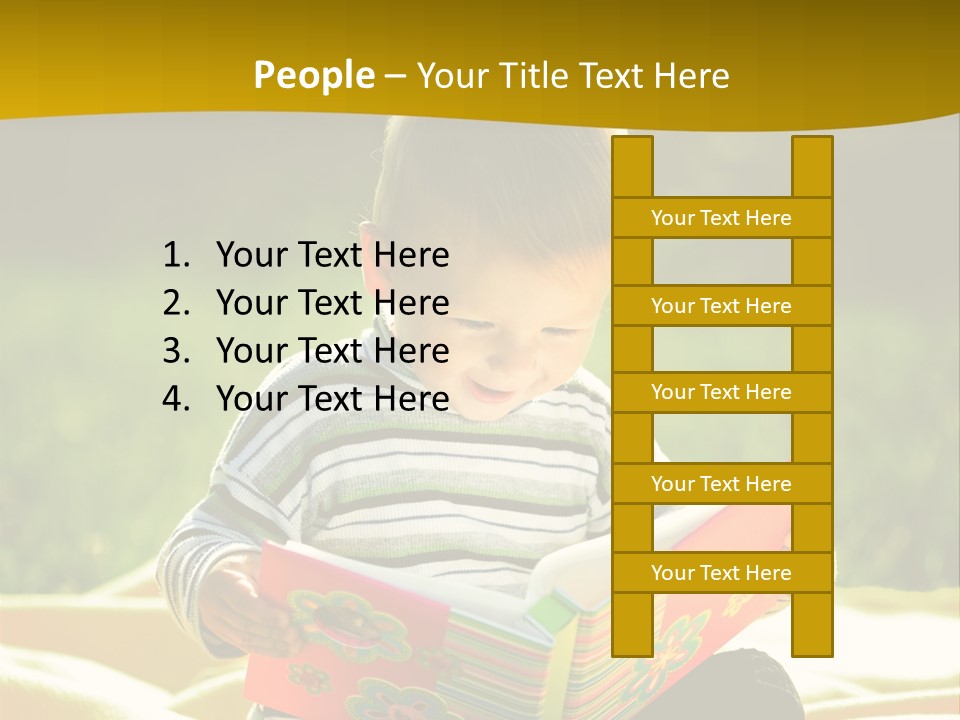 Cute Education Kid PowerPoint Template