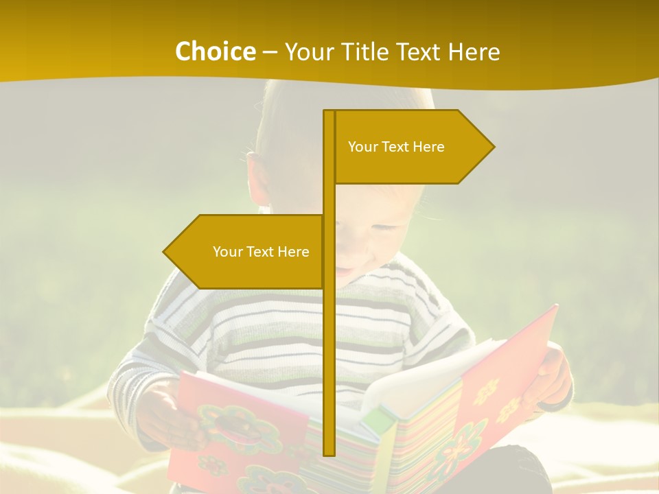 Cute Education Kid PowerPoint Template