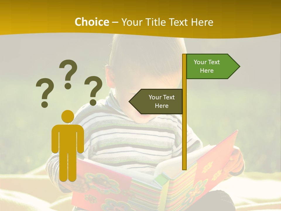 Cute Education Kid PowerPoint Template