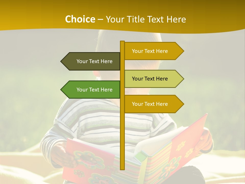 Cute Education Kid PowerPoint Template