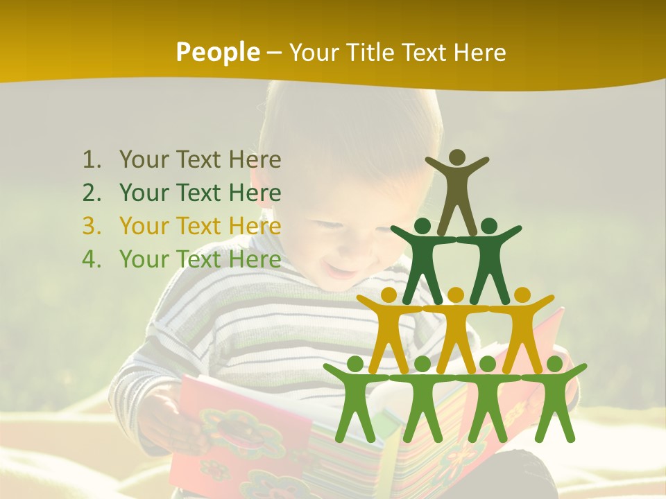 Cute Education Kid PowerPoint Template