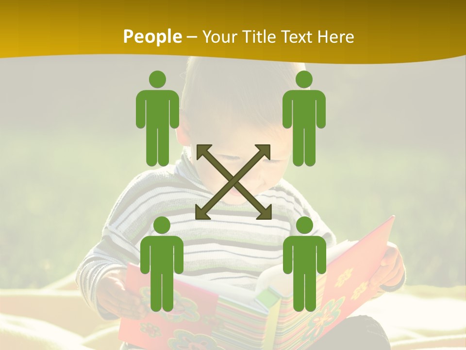 Cute Education Kid PowerPoint Template