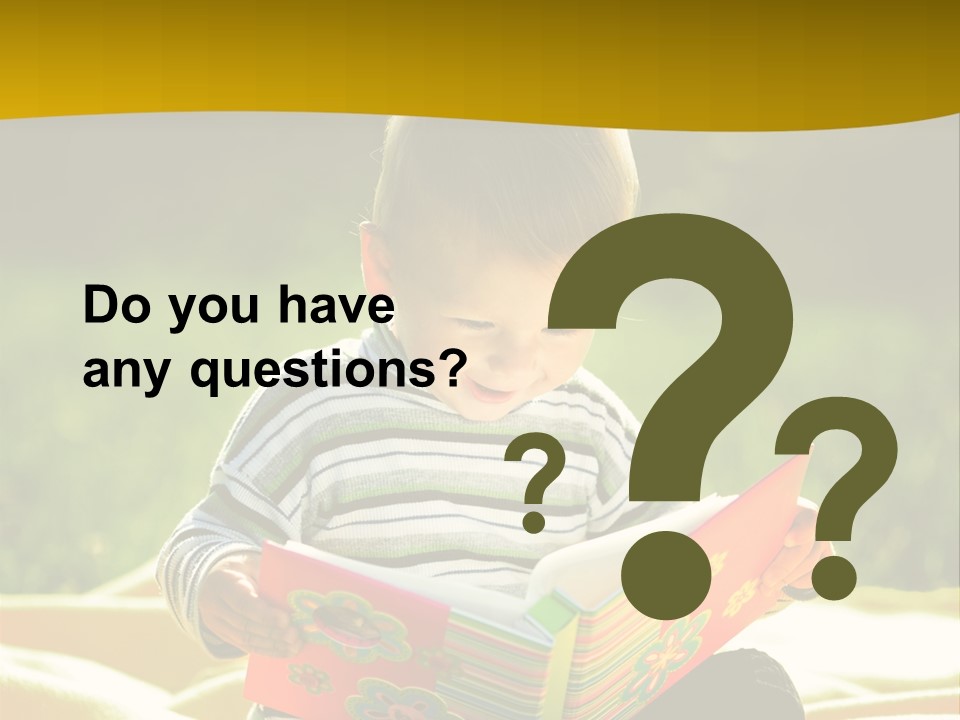 Cute Education Kid PowerPoint Template