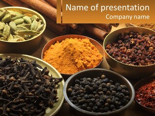 Spice Brass Copper PowerPoint Template