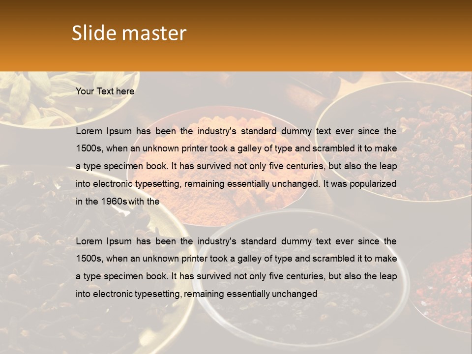Spice Brass Copper PowerPoint Template
