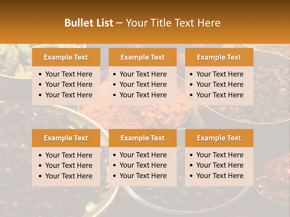 Spice Brass Copper PowerPoint Template