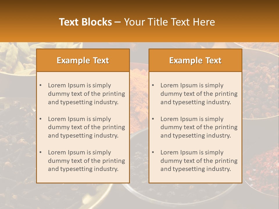 Spice Brass Copper PowerPoint Template