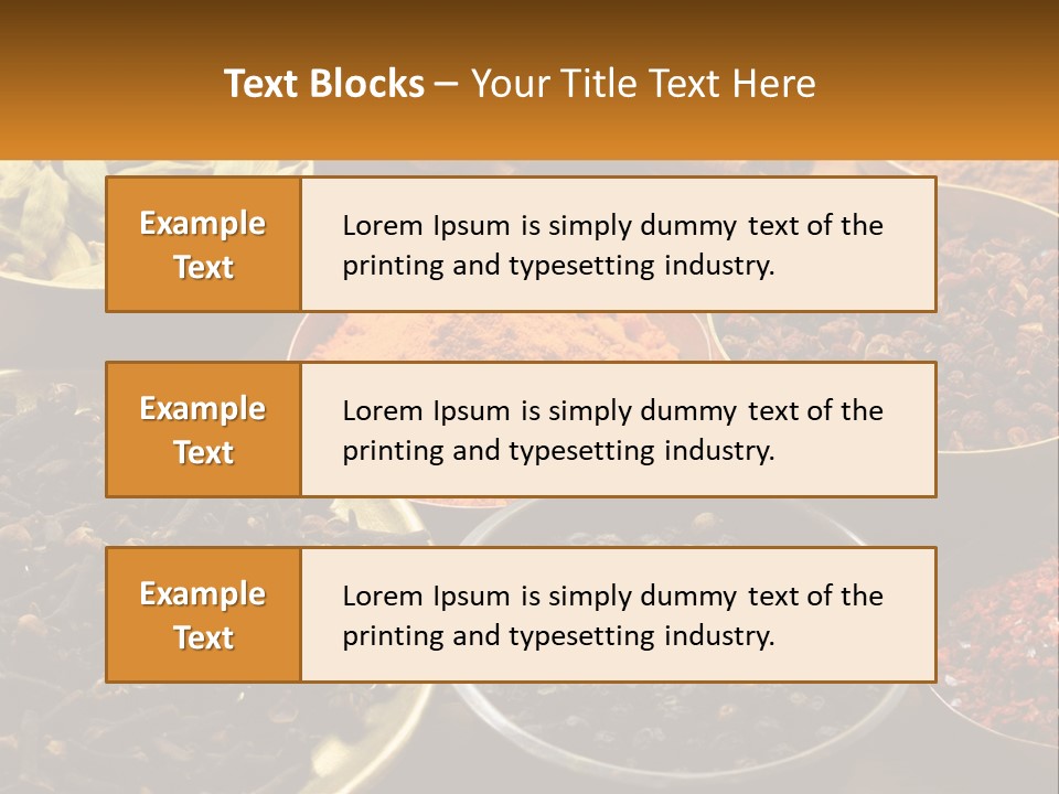 Spice Brass Copper PowerPoint Template