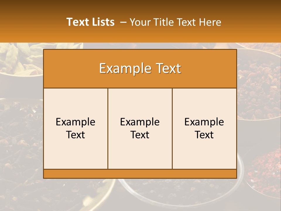 Spice Brass Copper PowerPoint Template