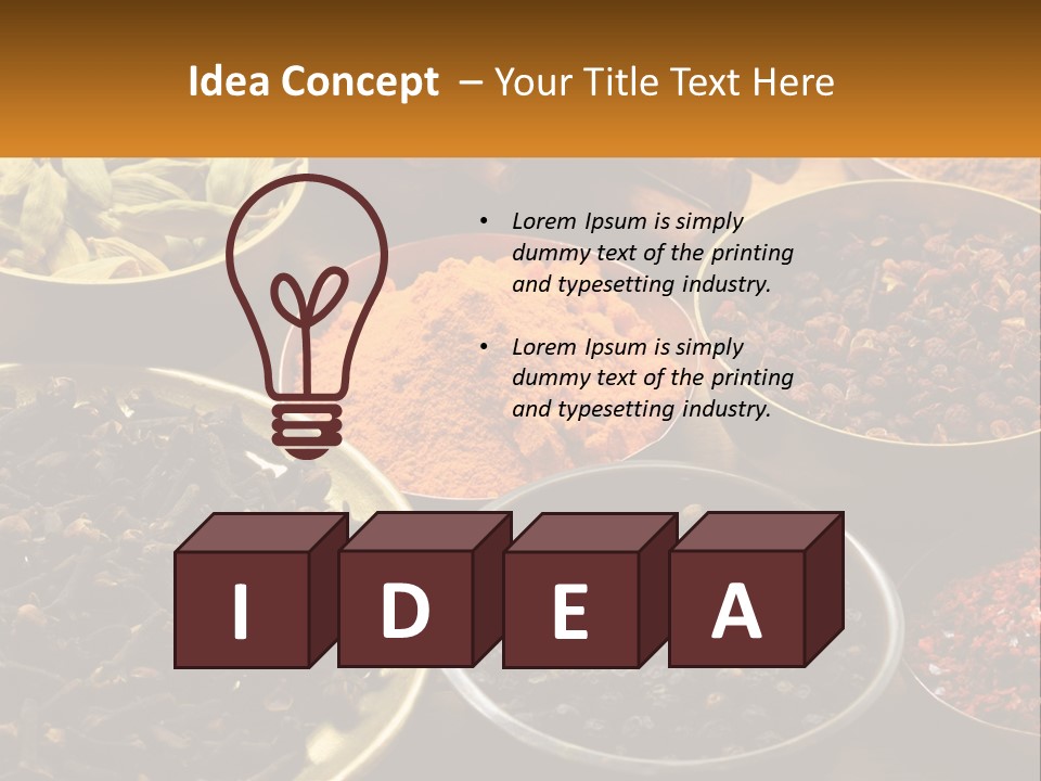 Spice Brass Copper PowerPoint Template