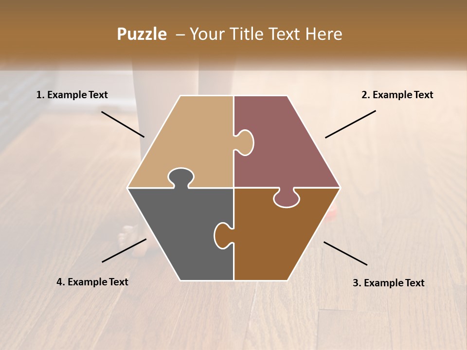 A Person Standing On A Wooden Floor Next To An Orange Object PowerPoint Template