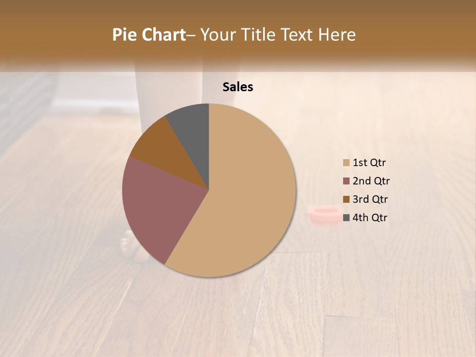 A Person Standing On A Wooden Floor Next To An Orange Object PowerPoint Template