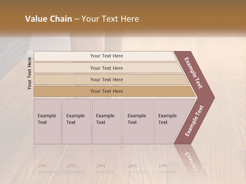 A Person Standing On A Wooden Floor Next To An Orange Object PowerPoint Template