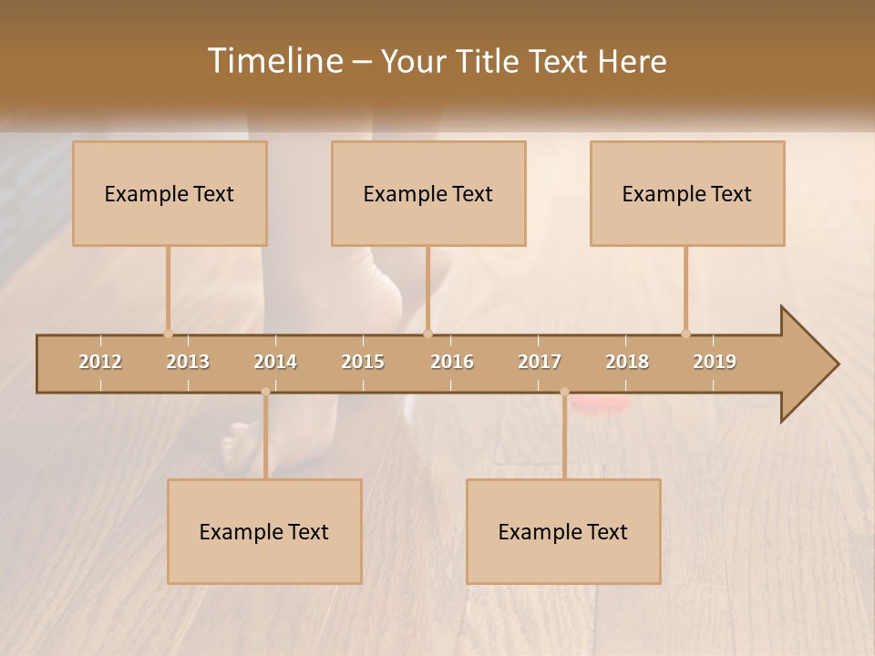 A Person Standing On A Wooden Floor Next To An Orange Object PowerPoint Template