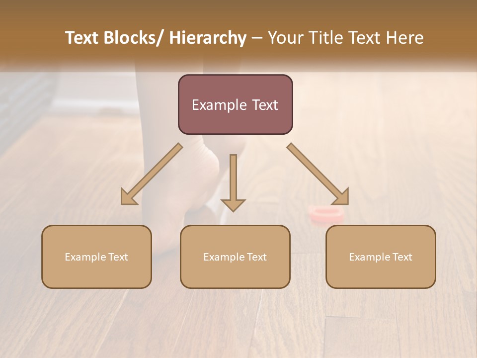 A Person Standing On A Wooden Floor Next To An Orange Object PowerPoint Template