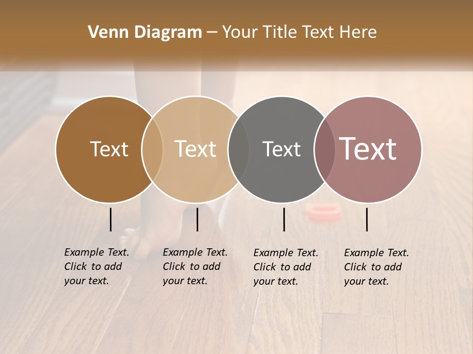 A Person Standing On A Wooden Floor Next To An Orange Object PowerPoint Template