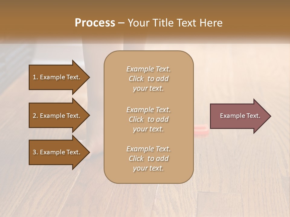 A Person Standing On A Wooden Floor Next To An Orange Object PowerPoint Template