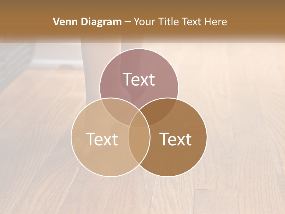 A Person Standing On A Wooden Floor Next To An Orange Object PowerPoint Template