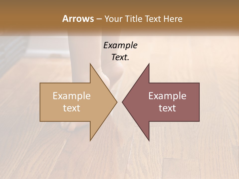A Person Standing On A Wooden Floor Next To An Orange Object PowerPoint Template