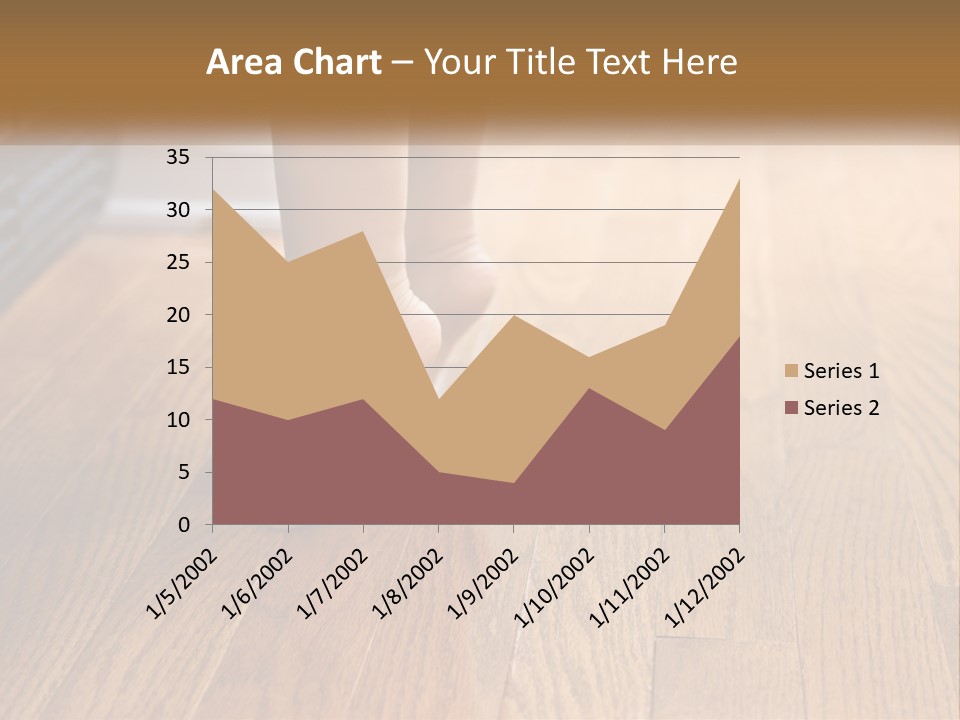 A Person Standing On A Wooden Floor Next To An Orange Object PowerPoint Template