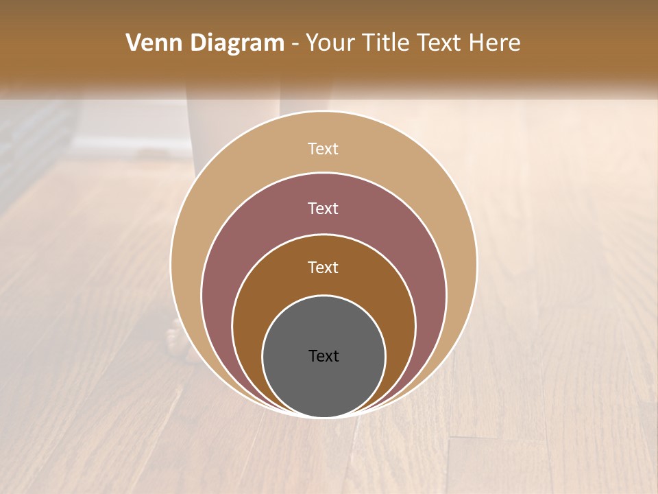 A Person Standing On A Wooden Floor Next To An Orange Object PowerPoint Template