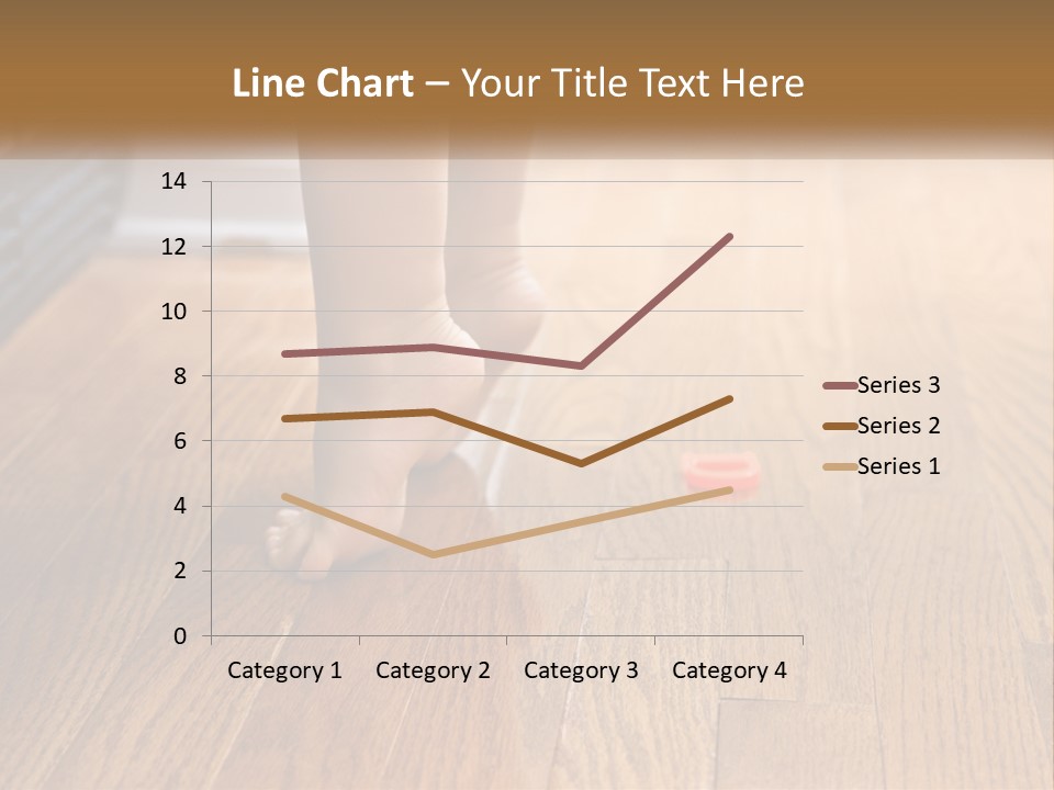 A Person Standing On A Wooden Floor Next To An Orange Object PowerPoint Template