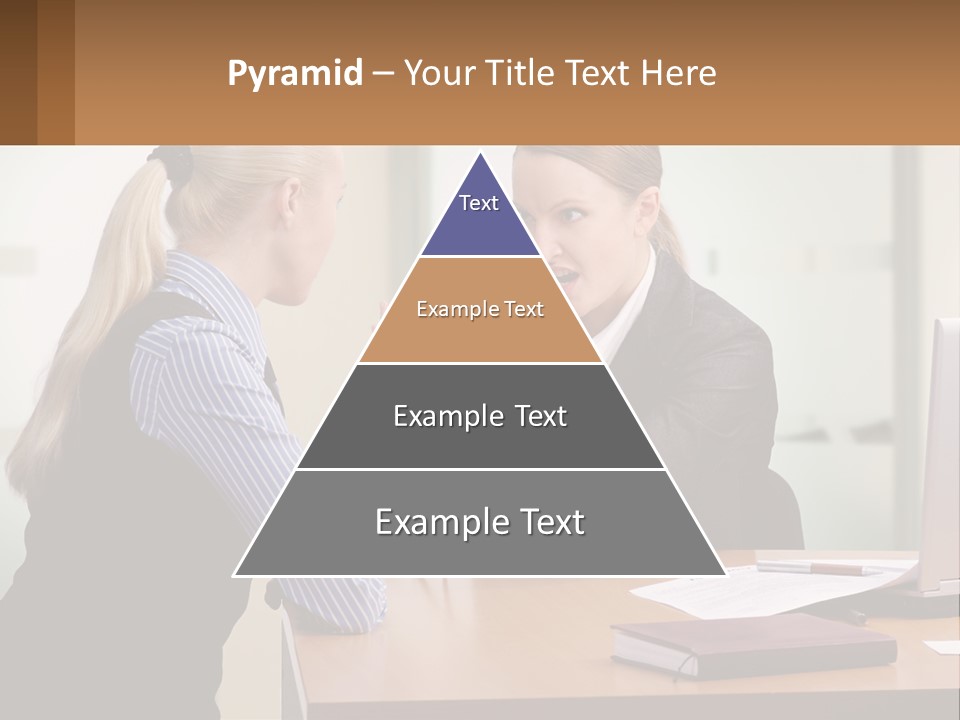 Caucasian Businesspeople Teamwork PowerPoint Template