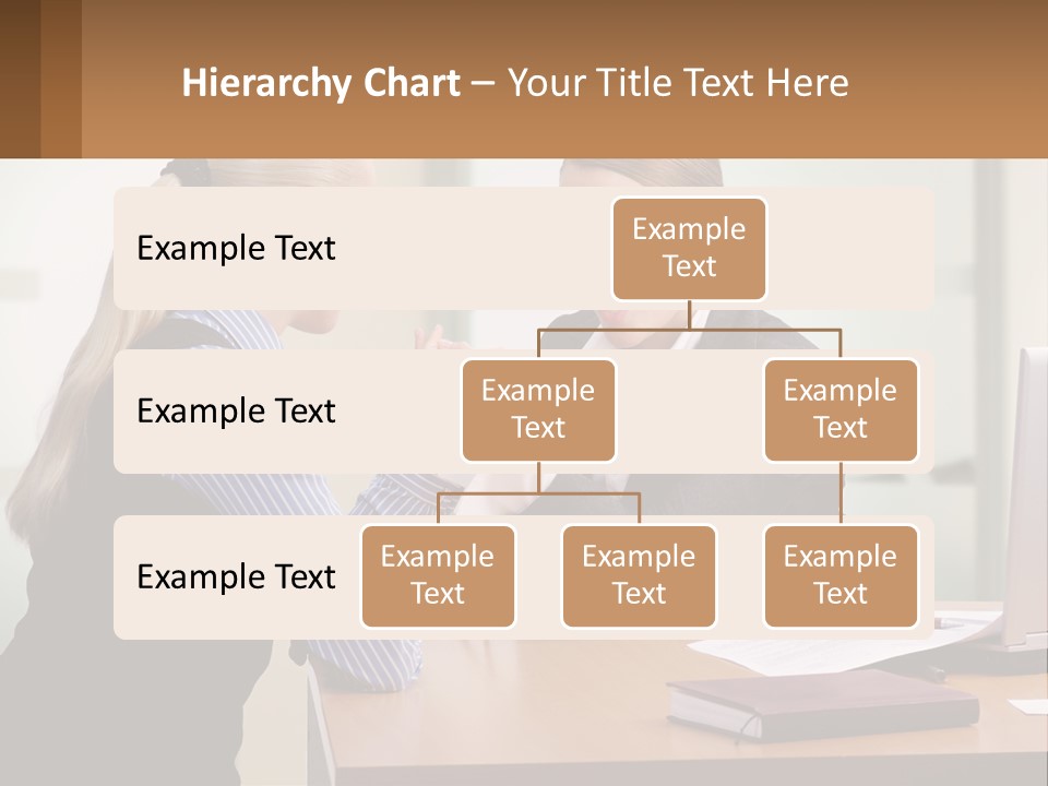Caucasian Businesspeople Teamwork PowerPoint Template