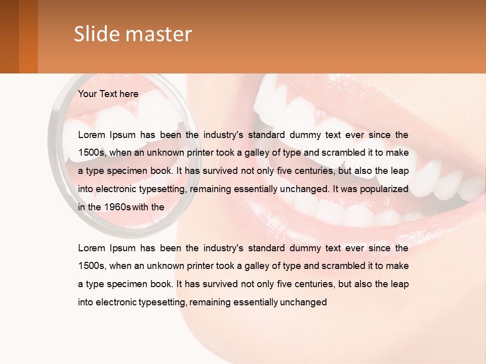 Healthy Dentist Female PowerPoint Template