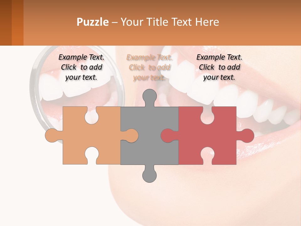 Healthy Dentist Female PowerPoint Template