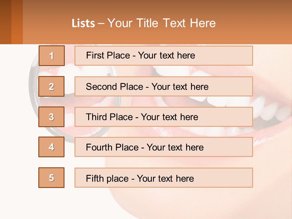 Healthy Dentist Female PowerPoint Template