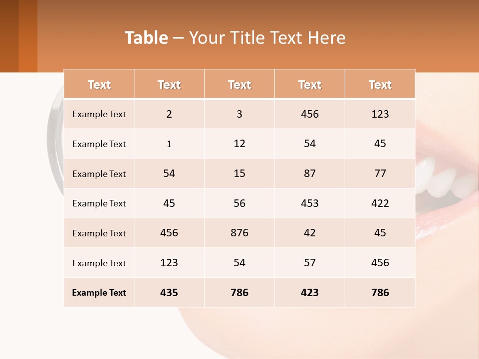 Healthy Dentist Female PowerPoint Template