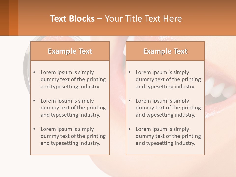 Healthy Dentist Female PowerPoint Template