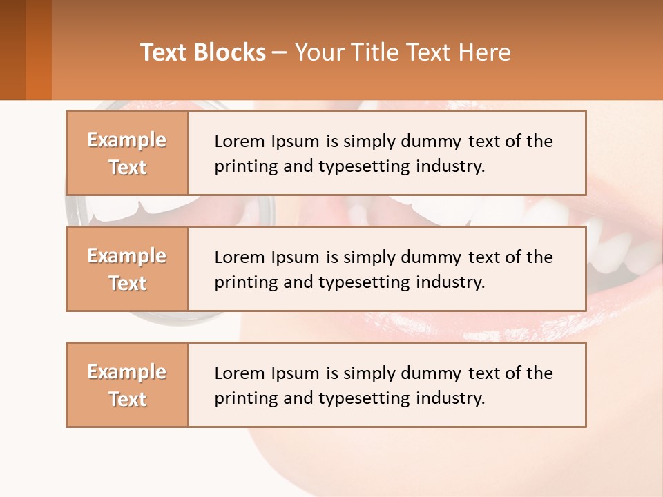 Healthy Dentist Female PowerPoint Template
