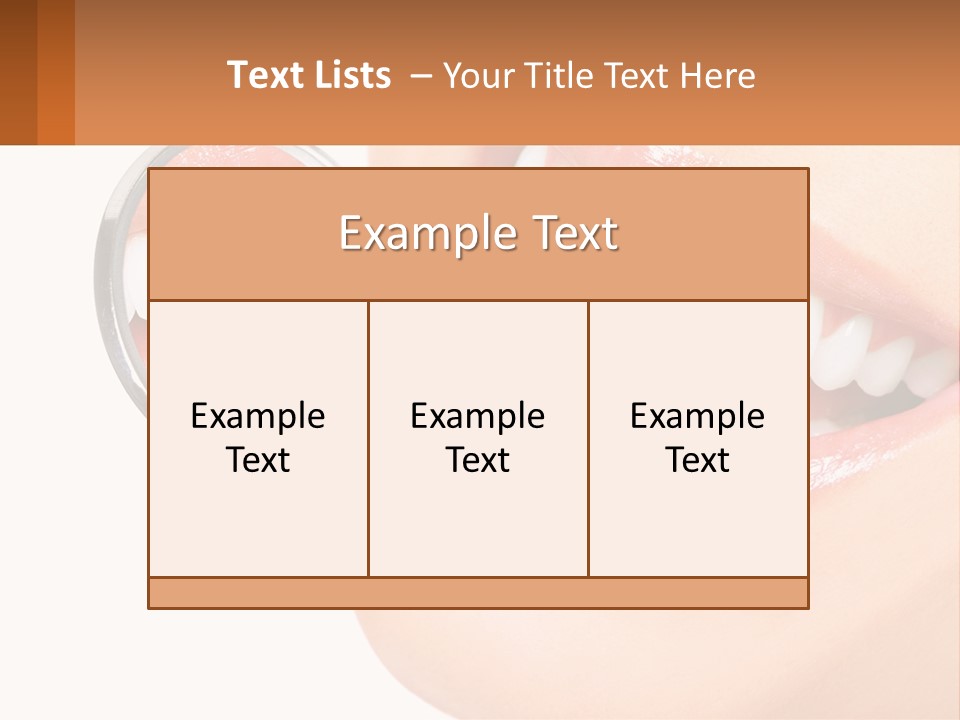 Healthy Dentist Female PowerPoint Template